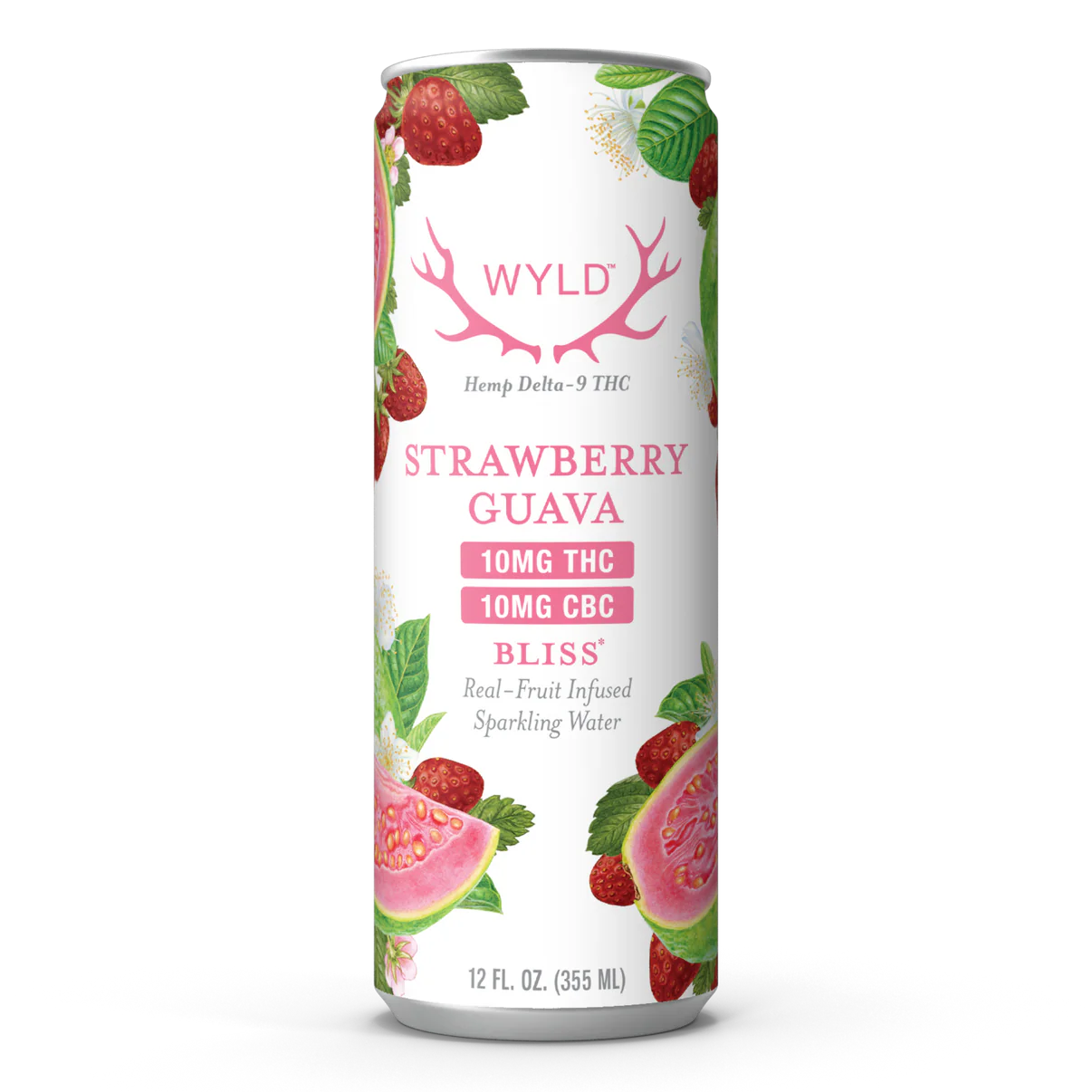 Wyld THC CBC 10MG Sparkling Water Strawberry Guava (1:1)